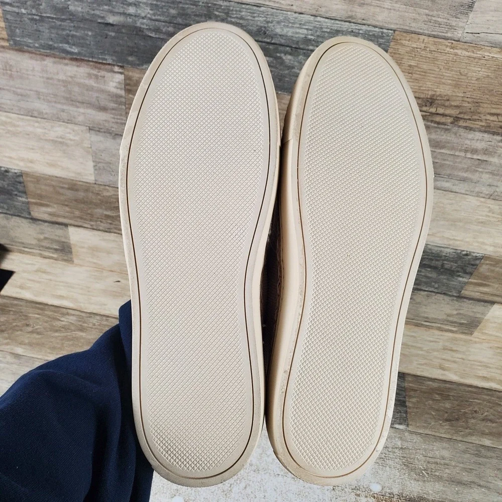 Steve Madden Abiza Mens Casual Shoes Sz 11 M Sand‎ Canvas Round Toe Slip On